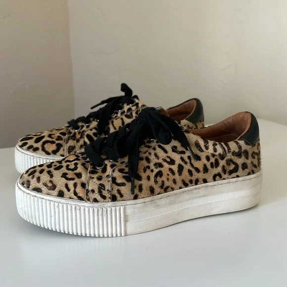 Leopard Platform Sneakers - Picture 3 of 9